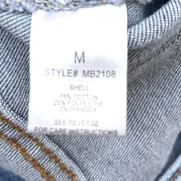 Oli & Hali High Waisted Floral Embroidered Boho Flare Jeans. Light Wash. Sz Med - Picture 8 of 8